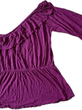 Rue21 Bright Fuchsia Off-Shoulder Top